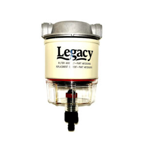 4-125 Fuel Filter Assembly with Drain - Three Piece Filter Assembly