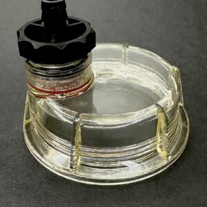 4-127 Fuel Filter Clear Bowl with Drain - for Three Piece Filter Assembly