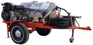 example of Unnique Industries hot water pressure washer, it's the mk7.